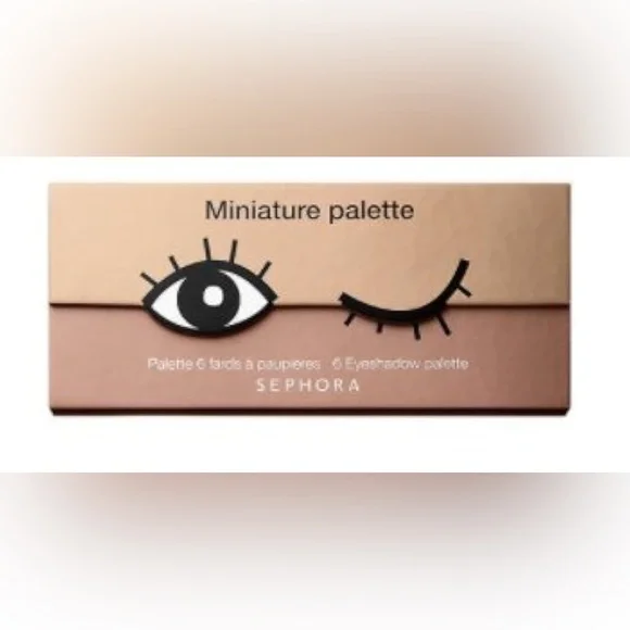 Sephora Eyeshadow Palette - warm cookies 6 colors matte and shimmer neutrals NEW - Picture 10 of 11